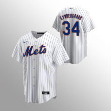 Men's New York Mets Noah Syndergaard #34 White Replica Home Jersey