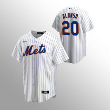 Men's New York Mets Pete Alonso #20 White Replica Home Jersey