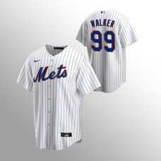 Men's New York Mets Taijuan Walker #99 White Replica Home Jersey