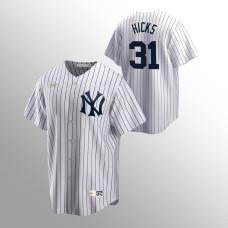 Aaron Hicks New York Yankees White Cooperstown Collection Home Jersey