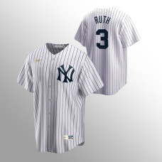 Babe Ruth New York Yankees White Cooperstown Collection Home Jersey