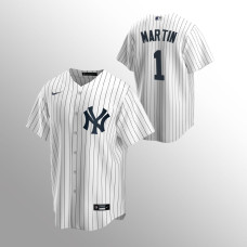 Men's New York Yankees Billy Martin #1 White Replica Home Jersey