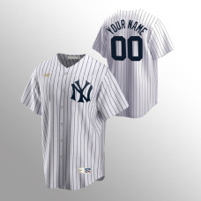 Custom New York Yankees White Cooperstown Collection Home Jersey