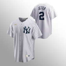Derek Jeter New York Yankees White Cooperstown Collection Home Jersey