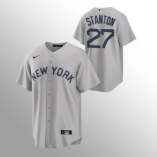 Giancarlo Stanton New York Yankees Gray 2021 Field of Dreams Replica Jersey