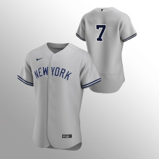 Men's New York Yankees Mickey Mantle Authentic Gray 2020 Road Jersey