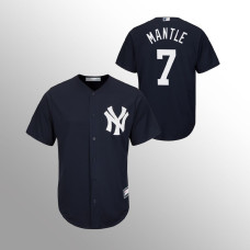 Men's New York Yankees Mickey Mantle #7 Navy Replica Big & Tall Jersey