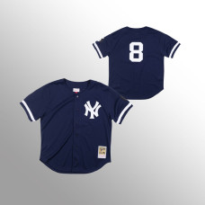 New York Yankees Yogi Berra Navy 1999 Authentic BP Mesh Jersey