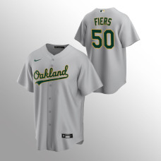 Mike Fiers Oakland Athletics Gray Replica Road Jersey