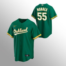 Men's Oakland Athletics Sean Manaea #55 Green Replica Alternate Jersey