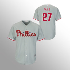 Aaron Nola Philadelphia Phillies Gray Cool Base Away Jersey