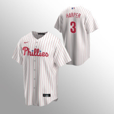 Men's Philadelphia Phillies Bryce Harper #3 White Replica Home Jersey