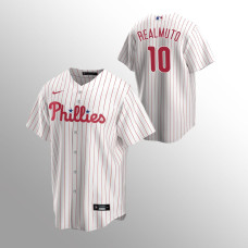Men's Philadelphia Phillies J.T. Realmuto #10 White Replica Home Jersey