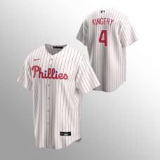 Men's Philadelphia Phillies Scott Kingery #4 White Replica Home Jersey