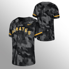 Men's Pittsburgh Pirates Black Authentic Collection Camo Jersey