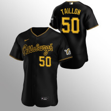 Men's Pittsburgh Pirates Jameson Taillon Authentic Black 2020 Alternate Jersey
