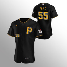 Men's Pittsburgh Pirates Josh Bell Authentic Black Alternate Jersey