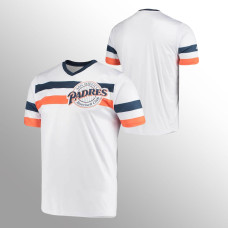 Men's San Diego Padres Cooperstown Collection White V-Neck Jersey