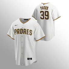 Men's San Diego Padres Kirby Yates #39 White Brown Replica Home Jersey