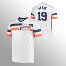 San Diego Padres Tony Gwynn White Cooperstown Collection V-Neck Jersey