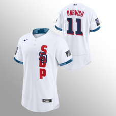 San Diego Padres Yu Darvish White 2021 MLB All-Star Game Authentic Jersey