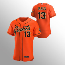 San Francisco Giants Austin Slater Orange Authentic Alternate Jersey