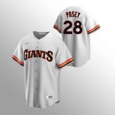 Buster Posey San Francisco Giants White Cooperstown Collection Home Jersey
