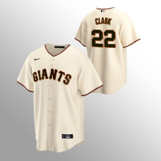 Men's San Francisco Giants Will Clark #22 Cream Replica Home Jersey
