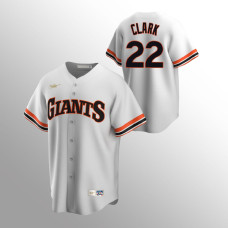 Men's San Francisco Giants #22 Will Clark White Home Cooperstown Collection Jersey