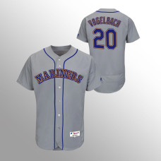 Men's Seattle Mariners Daniel Vogelbach #20 Gray 1989 Turn Back the Clock Authentic Jersey