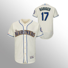 Men's Seattle Mariners Mitch Haniger #17 Cream Flex Base Authentic Collection Player Jersey