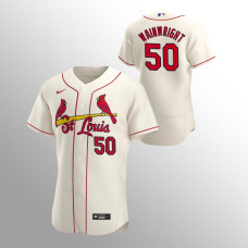 Men's St. Louis Cardinals Adam Wainwright Authentic Cream 2020 Alternate Jersey