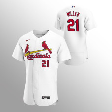 Men's St. Louis Cardinals Andrew Miller Authentic White 2020 Home Jersey