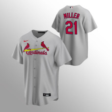 Men's St. Louis Cardinals Andrew Miller #21 Gray Replica Road Jersey