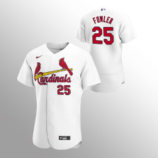 Men's St. Louis Cardinals Dexter Fowler Authentic White 2020 Home Jersey