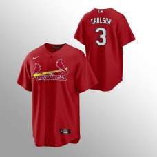 Dylan Carlson St. Louis Cardinals Red Replica Alternate Official Player Jersey