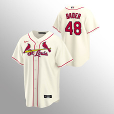Men's St. Louis Cardinals Harrison Bader #48 Cream Replica Alternate Jersey