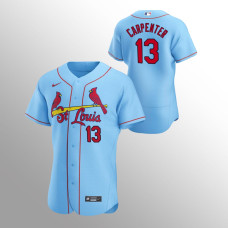Men's St. Louis Cardinals Matt Carpenter Authentic Light Blue 2020 Alternate Jersey