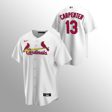 Men's St. Louis Cardinals Matt Carpenter #13 White Replica Home Jersey