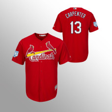 Men's St. Louis Cardinals #13 Scarlet Matt Carpenter 2019 Spring Training Cool Base Majestic Jersey