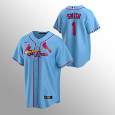 Men's St. Louis Cardinals Ozzie Smith #1 Light Blue Replica Alternate Jersey