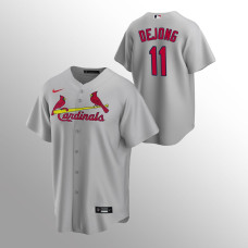 Men's St. Louis Cardinals Paul DeJong #11 Gray Replica Road Jersey