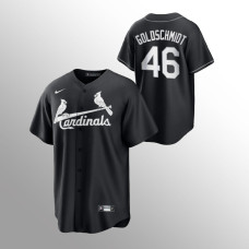 Paul Goldschmidt St. Louis Cardinals Black White 2021 All Black Fashion Replica Jersey