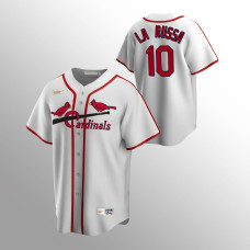 Men's St. Louis Cardinals Tony La Russa #10 White Cooperstown Collection Home Jersey