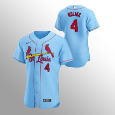 Men's St. Louis Cardinals Yadier Molina Authentic Light Blue 2020 Alternate Jersey