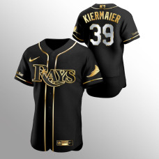 Men's Tampa Bay Rays Kevin Kiermaier #39 Black Golden Edition Authentic Jersey