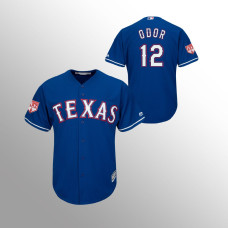 Men's Texas Rangers #12 Royal Rougned Odor 2019 Spring Training Cool Base Majestic Jersey
