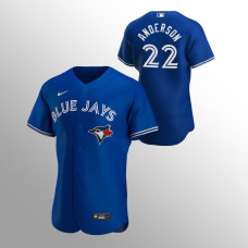 Men's Toronto Blue Jays Chase Anderson Authentic Royal 2020 Alternate Jersey