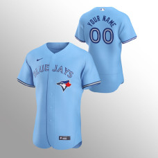 Toronto Blue Jays Custom Powder Blue Authentic Alternate Jersey