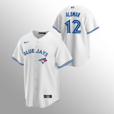 Men's Toronto Blue Jays Roberto Alomar #12 White Replica Home Jersey